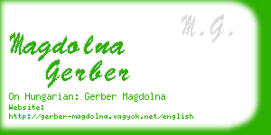 magdolna gerber business card